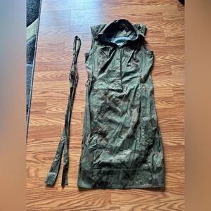 New York & Company Green Camouflage Dress